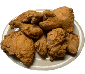 Plate of fried Chicken